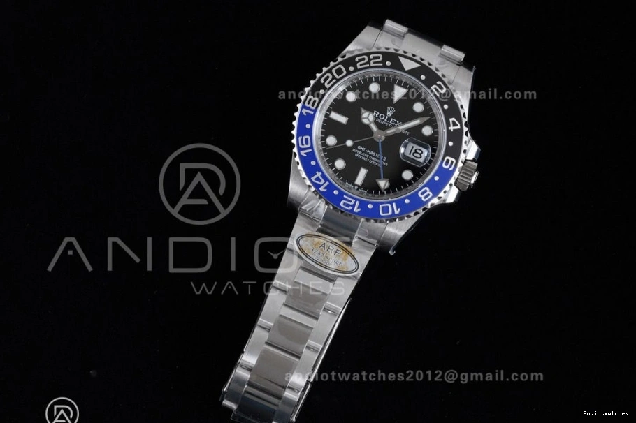 904L ARF SS Batman Edition 1:1 GMT V Oyster Best Bracelet SH3285 BLNR 126710 New Master On Sleek II 851 0213